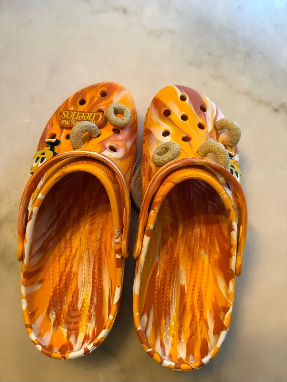 CROCS Honey Nut Cheerios Orange Swirl Clogs